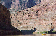 Rapids end as a Cataract Canyon trip floats on to Lake Powell.
